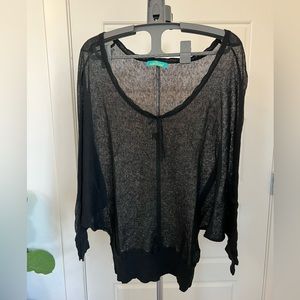 See through blouse or cover up, size small